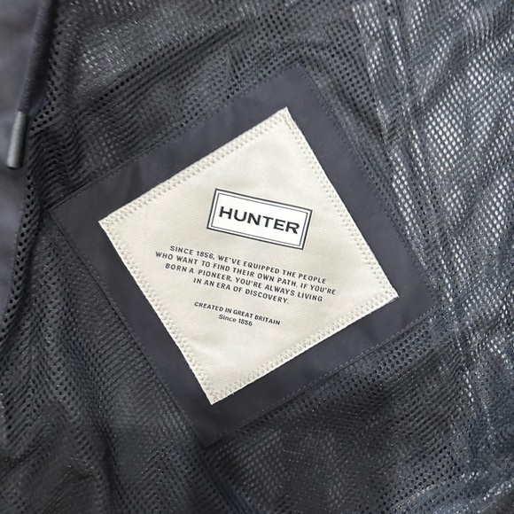 🔥NWT Hunter Ladies' Rain Jacket Size Large Black water repellent - Picture 6 of 10